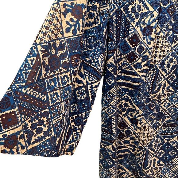 Floral Print 3/4 Sleeve Round Neck Midi A-Line Dress - Picture 6 of 12